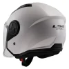 عکس کلاه کاسکت LS2 مدل 616 SHINE WHITE بلوتوث دار