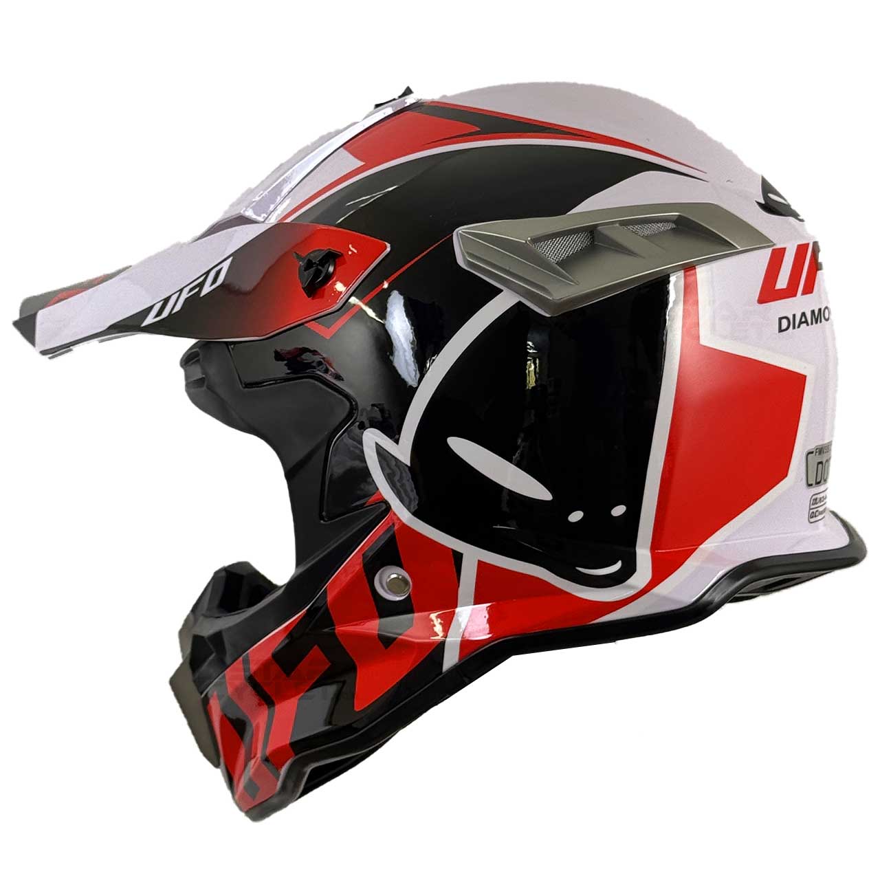 عکس کلاه کاسکت کراسی MA2 مدل UFO RDWHT