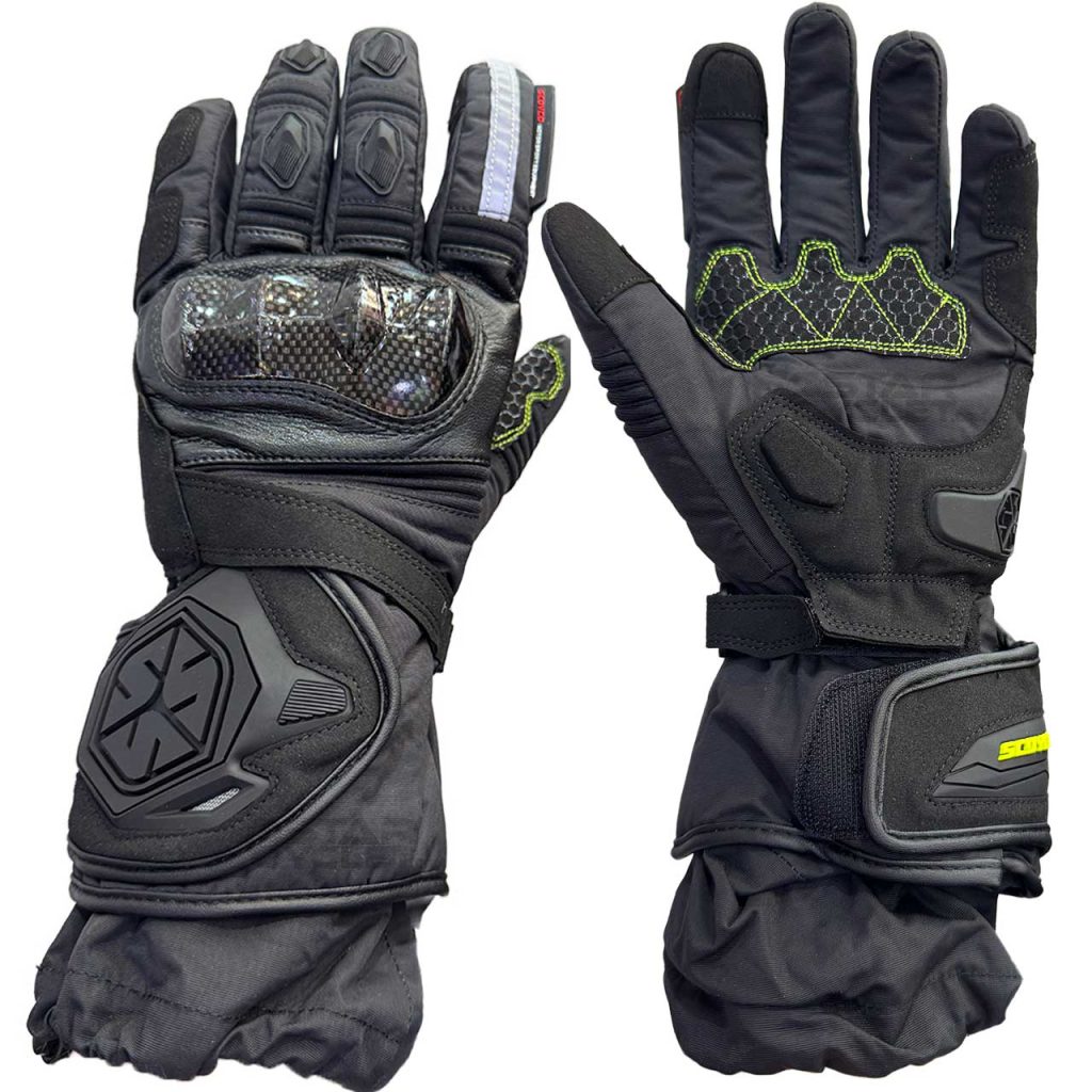 خرید دستکش پروتکشن‌دار SCOYCO مدل MC136 BLACK-GREEN