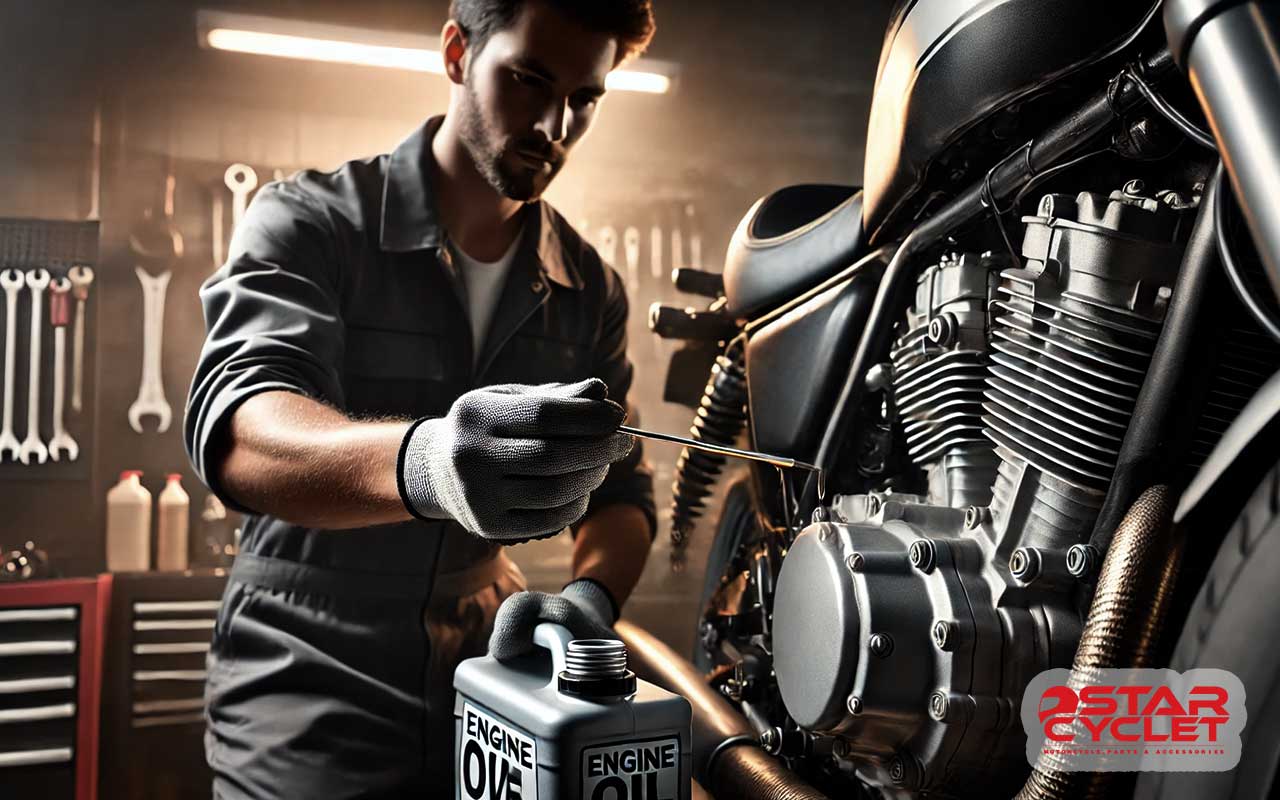 تعویض روغن موتورسیکلت