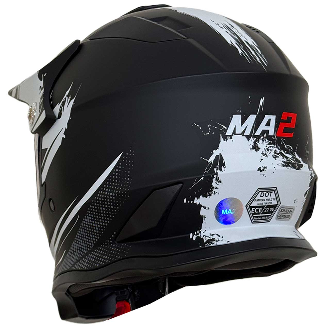 وزن کلاه کاسکت ادونچری MA2 مدل 919 MT BKWHT
