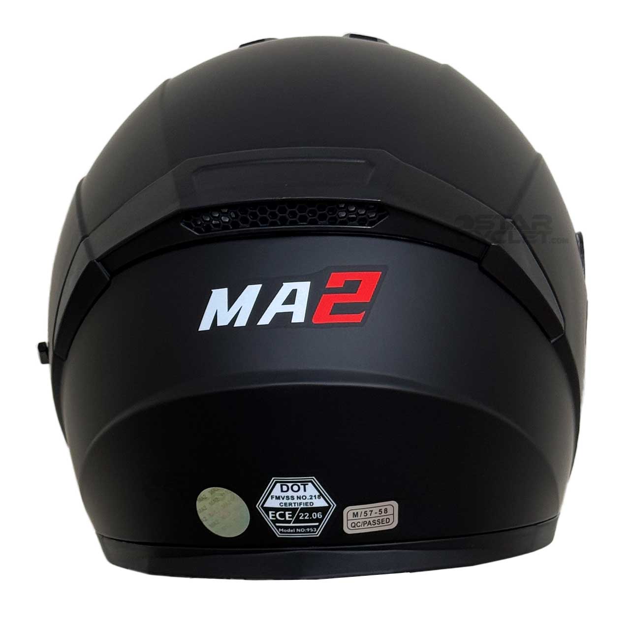 وزن کلاه کاسکت بدون فک MA2 مدل 953 MT BLACK