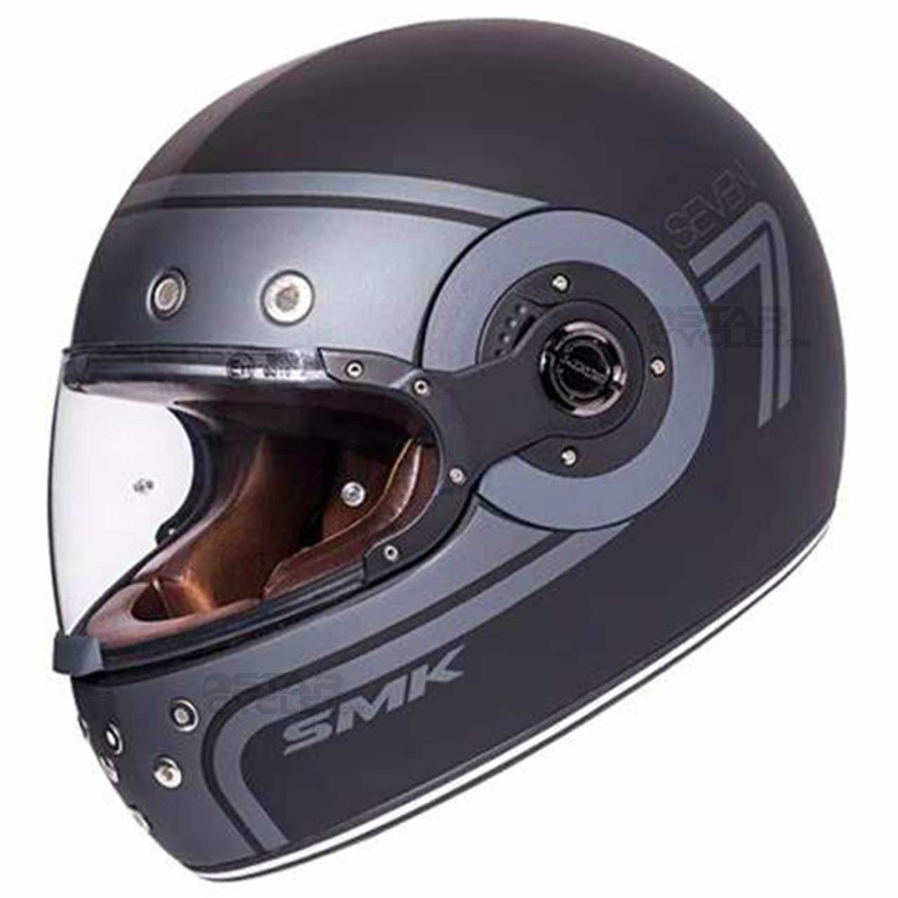 خرید کلاه کاسکت فک ثابت SMK رترو مدل SEVEN (gl260)