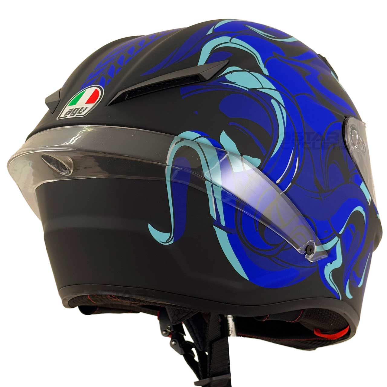 وزن کلاه کاسکت فک ثابت طرح AGV مدل OCTA BLUE