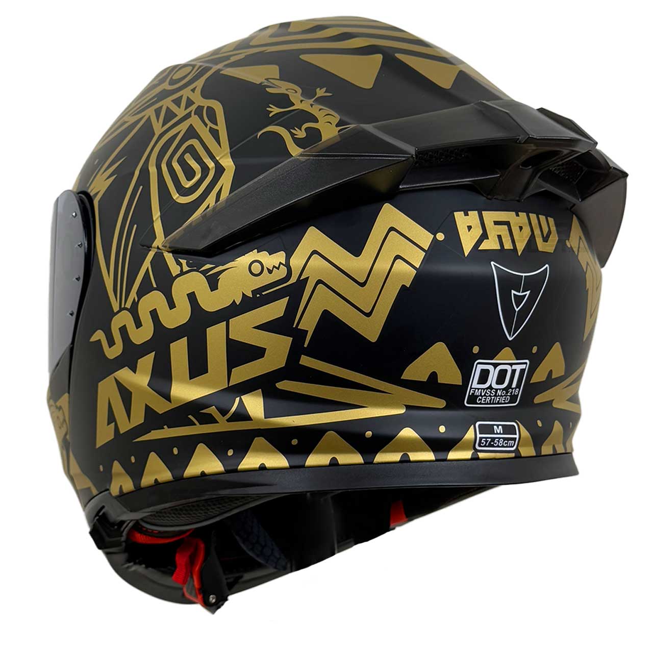 عکس کلاه کاسکت فک متحرک VENOM مدل AXUS GOLD
