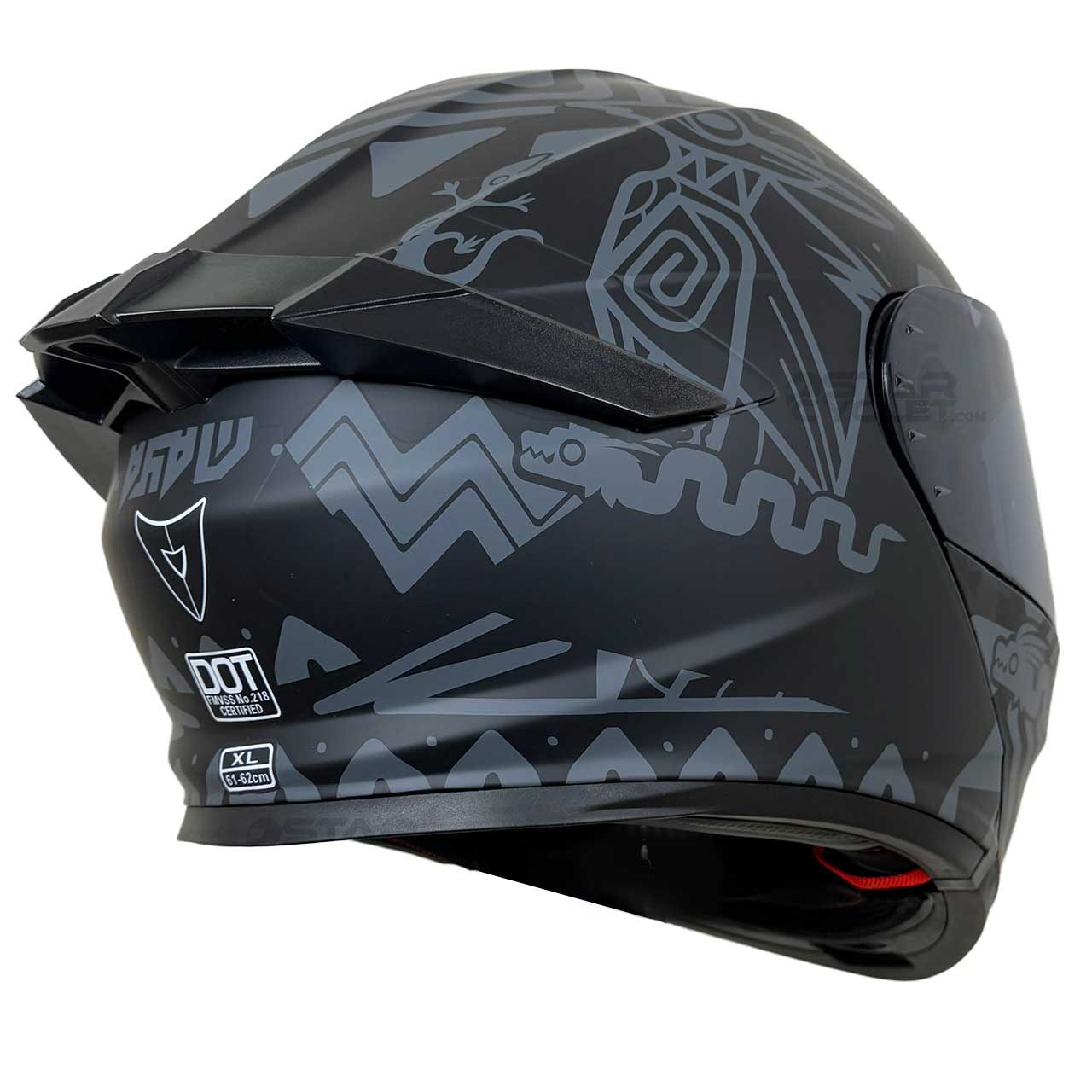 وزن کلاه کاسکت فک متحرک VENOM مدل AXUS GREY