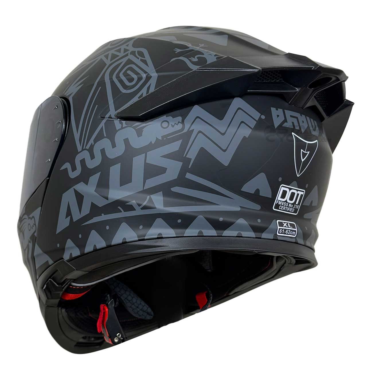 خرید کلاه کاسکت فک متحرک VENOM مدل AXUS GREY