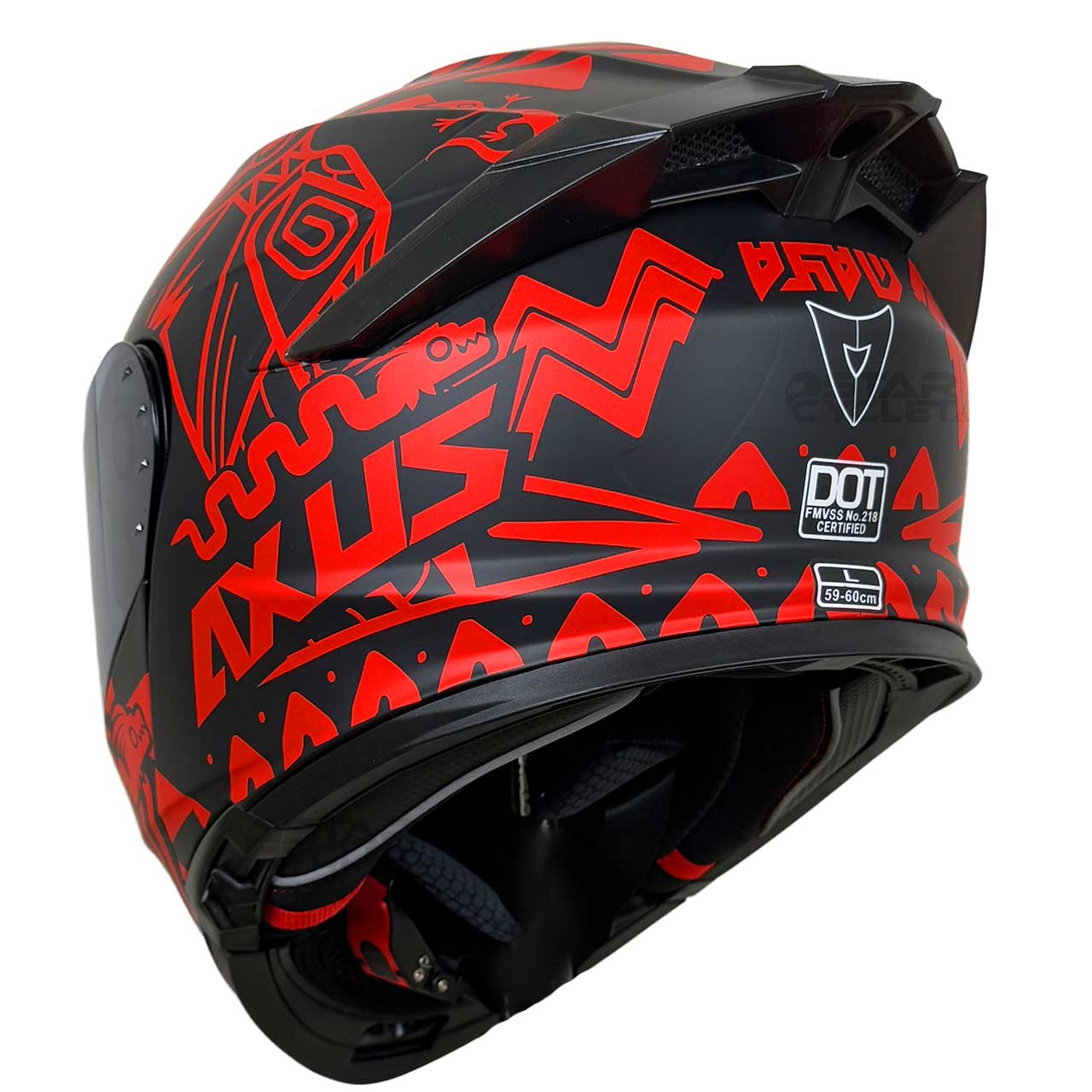 قیمت کلاه کاسکت فک متحرک VENOM مدل AXUS RED