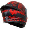 عکس کلاه کاسکت فک متحرک VENOM مدل AXUS RED
