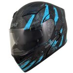 خرید کلاه کاسکت فک متحرک DA1 مدل 101 ZEBRA BLUE