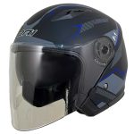 خرید کلاه کاسکت بدون فک DA1 مدل 402 GRPHIC BLU
