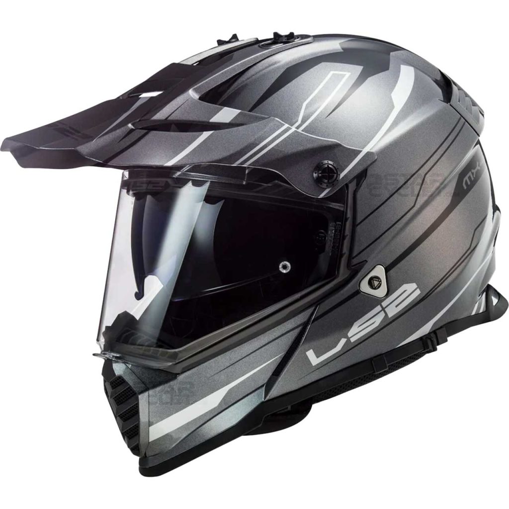 خرید کلاه کاسکت اندرو LS2 مدل PIONEER GRAY-WHITE-BLACK