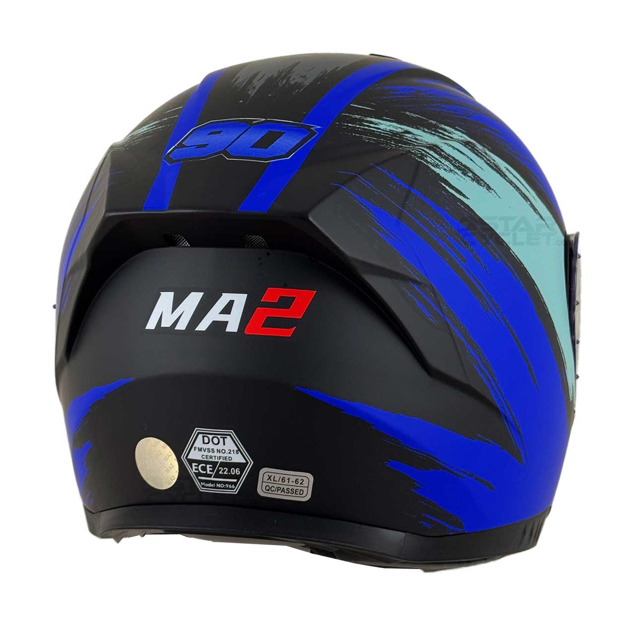 وزن کلاه کاسکت فک متحرک MA2 مدل 966 BLUE