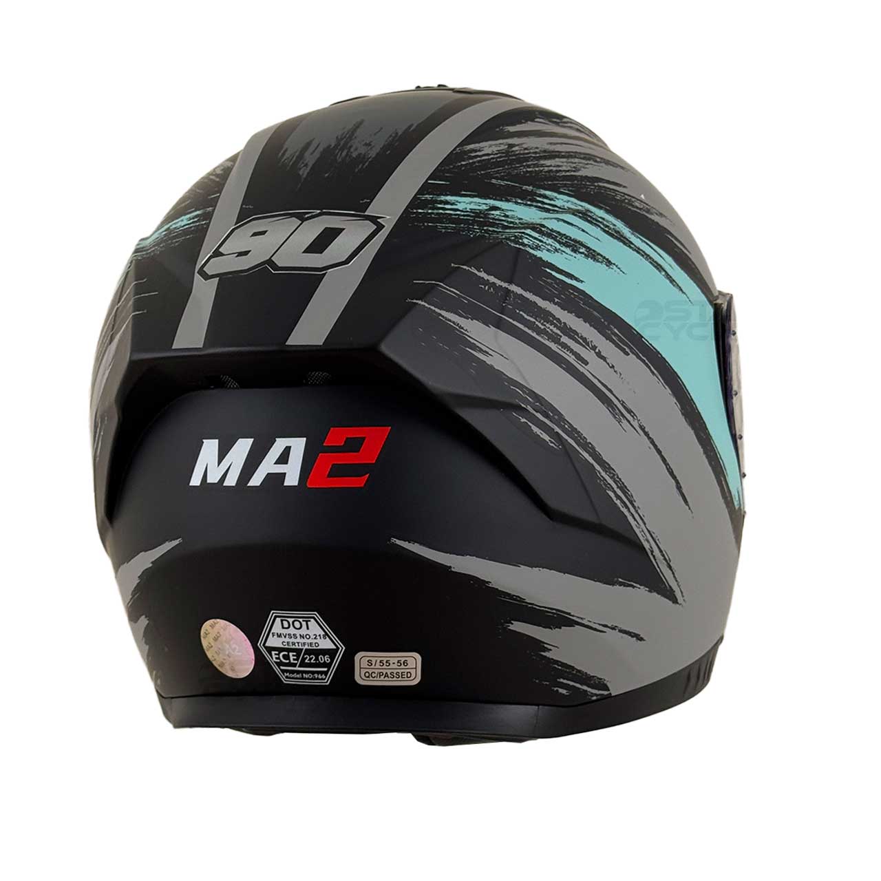جنس کلاه کاسکت فک متحرک MA2 مدل 966 GREY