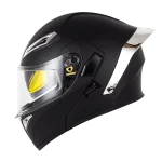 کلاه کاسکت فک متحرک سومان مدل 955 SM955-S MATTE BLACK SILVER