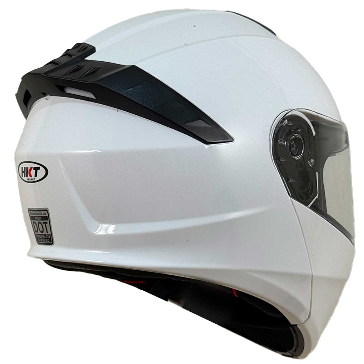 قیمت کلاه کاسکت فک متحرک HKT مدل GLOS WHITE