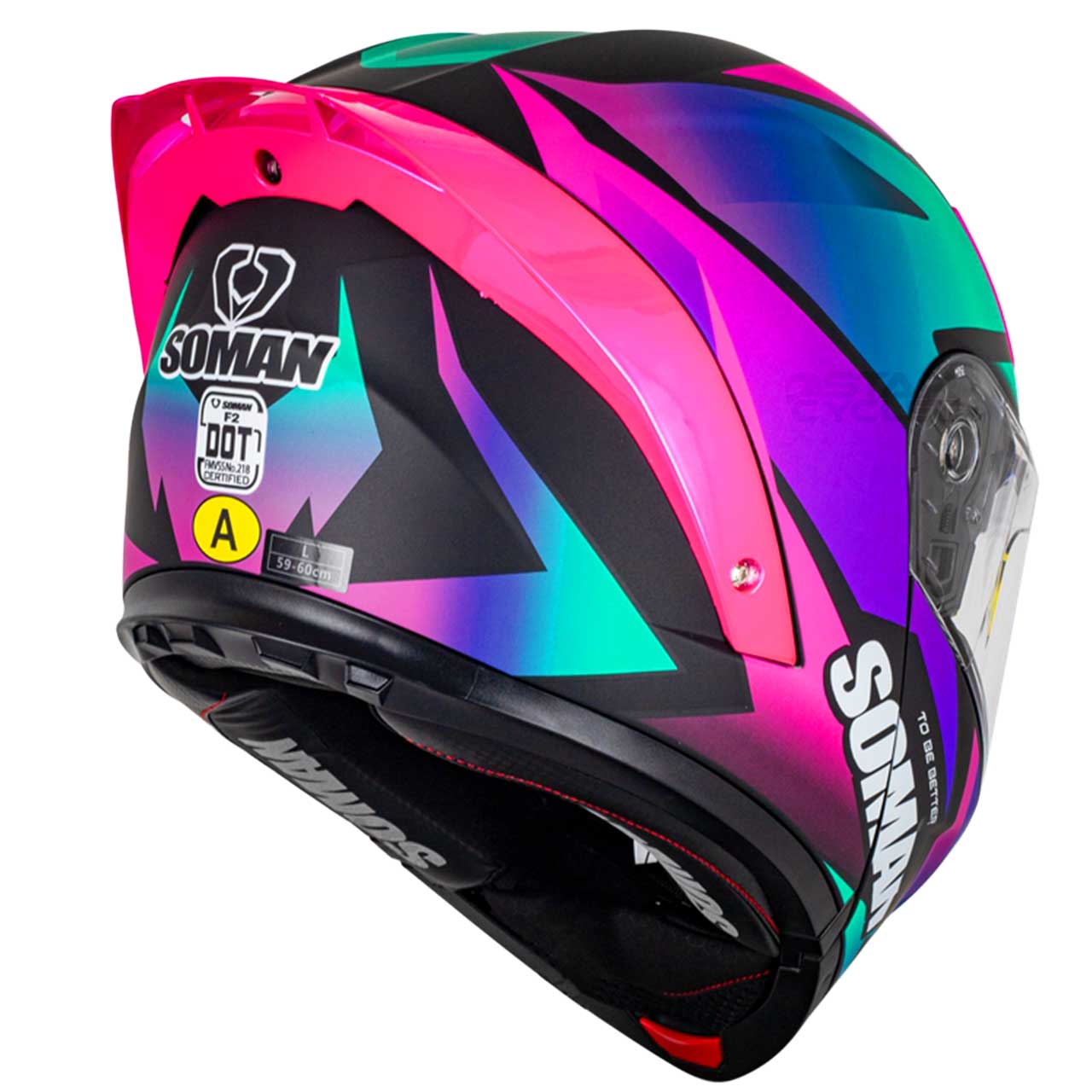 بررسی کلاه کاسکت فک متحرک سومان مدل F2 MAT PURPLE