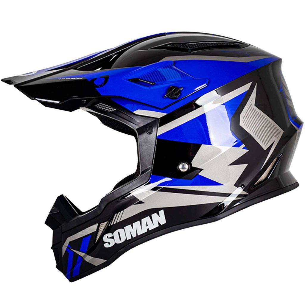 خرید کلاه کاسکت کراسی سومان مدل M11 BLUE