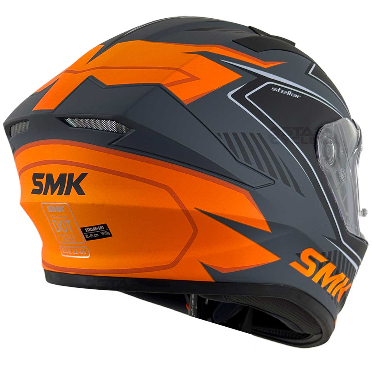 رنگ کلاه کاسکت SMK استلار مدل ADOX (MA672)