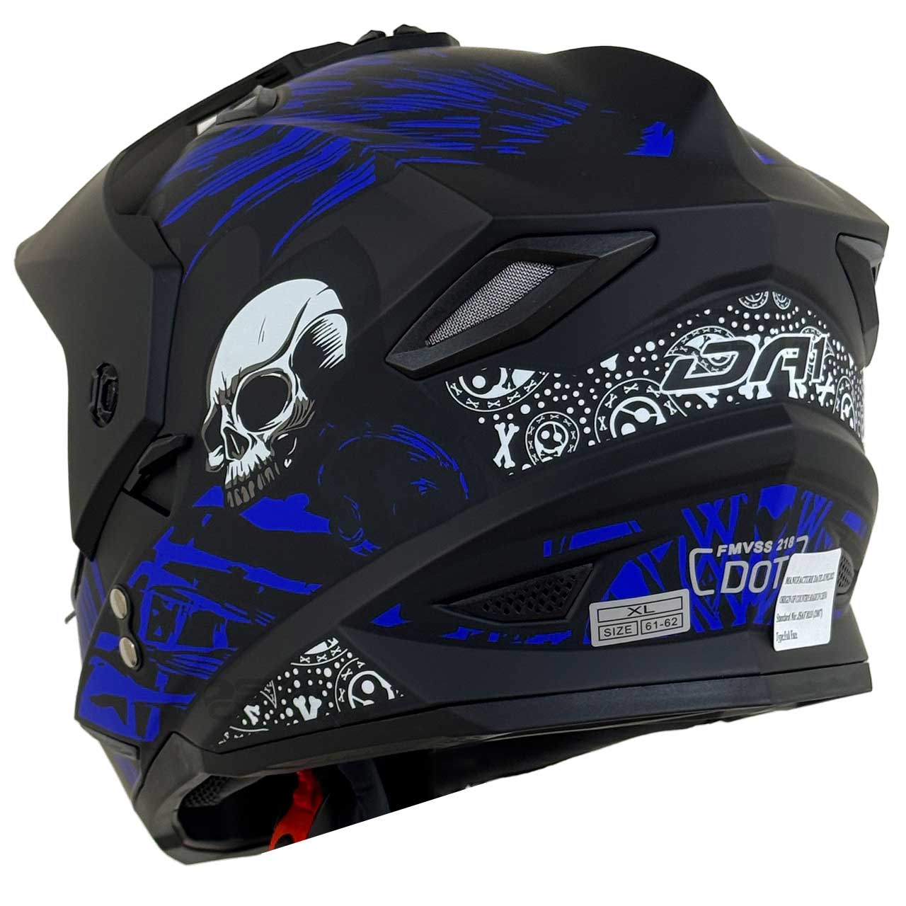 بررسی کلاه کاسکت اندرو DA1 مدل 202 BLUE SKULL