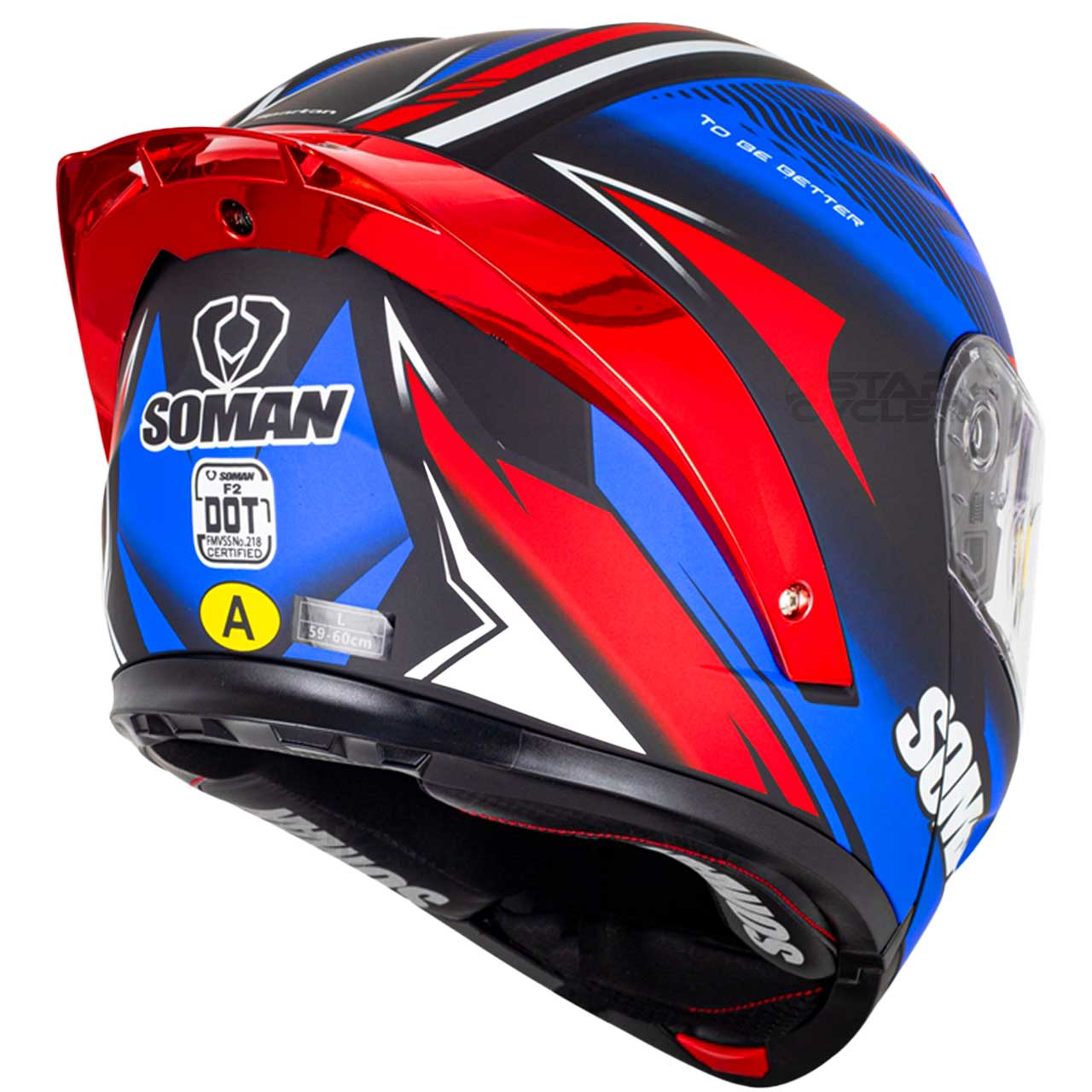 بررسی کلاه کاسکت فک متحرک SOMAN مدل F2 MATT-BLUE-RED-SPARTAN