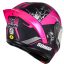 بررسی کلاه کاسکت فک متحرک SOMAN مدل F2 MATT-BLACK-PINK-SHADOW