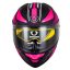 کیفیت کلاه کاسکت فک متحرک SOMAN مدل F2 MATT-BLACK-PINK-SHADOW
