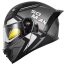 خرید کلاه کاسکت فک متحرک SOMAN مدل F2 MATT-SILVER-GRAY-COMMANDER
