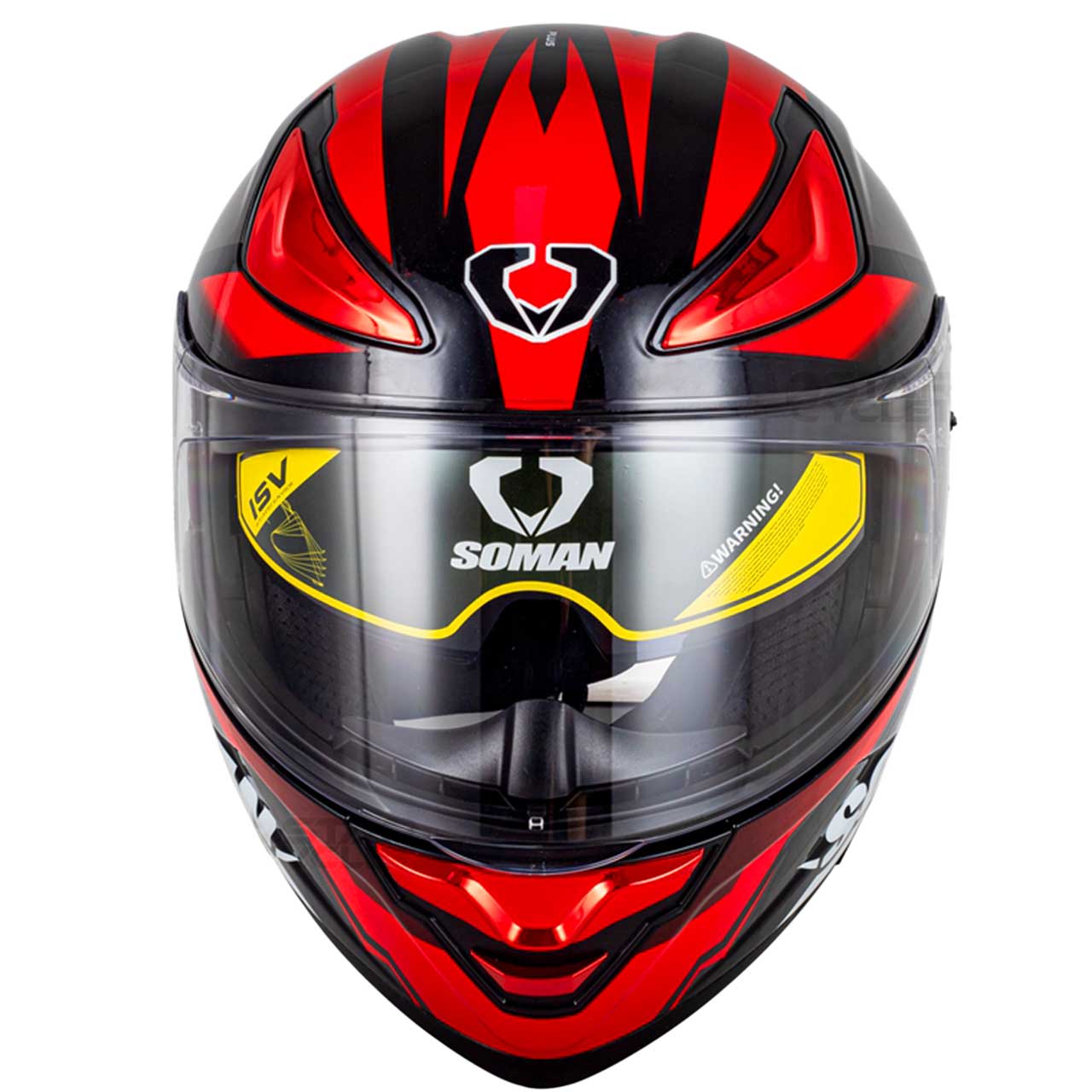 قیمت کلاه کاسکت فک متحرک SOMAN مدل F2 GLOSS-WHITE-RED-VISION