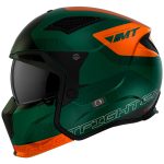بررسی کلاه کاسکت فک جدا MT مدل STREET FIGHTER GREEN-MATT