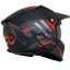 بررسی کلاه کاسکت فک جدا RAPIDO مدل 890 MATT-BLACK-RED 6#H