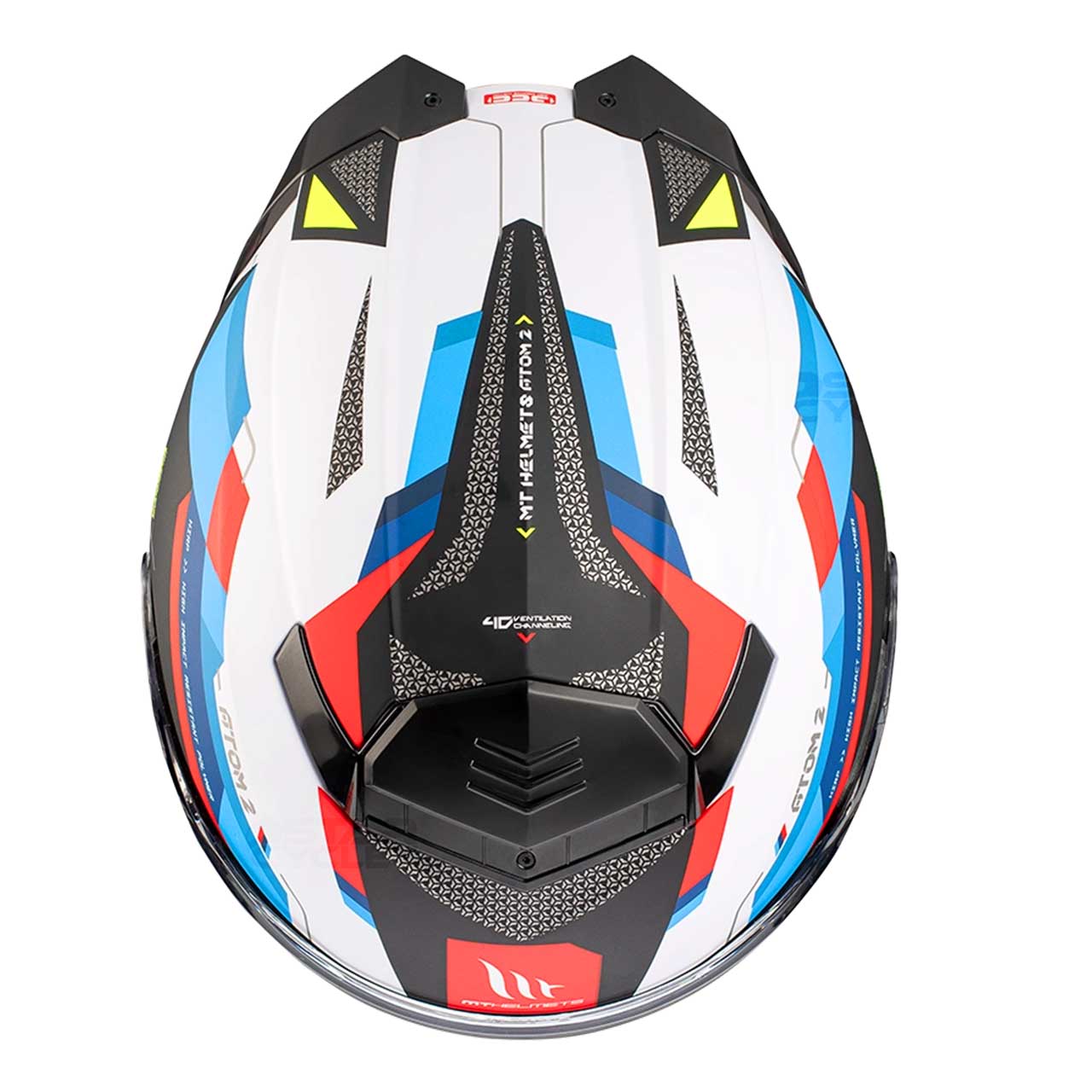 قیمت کلاه کاسکت فک متحرک MT مدل ATOM 2 BLUE-SPECIAL-GLOSS