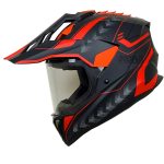 بررسی کلاه کاسکت ادونچر REDLINE مدل MATT-BLACK-Red-Arrow 760-4