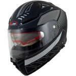 خرید کلاه کاسکت فک متحرک rEDLINE مدل MATT-BLACK-Grey-Overture 960-6