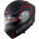 خرید کلاه کاسکت فک متحرک REDLINE مدل MATT-BLACK-Red-Thorn 960-10