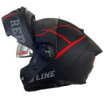 کیفیت کلاه کاسکت فک متحرک REDLINE مدل MATT-BLACK-Red-Thorn 960-10