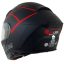 وزن کلاه کاسکت فک متحرک REDLINE مدل MATT-BLACK-Red-Thorn 960-10