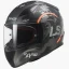 کلاه کاسکت فک ثابت LS2 مدل RAPiD CREEP BLACK ORANGE GRAY
