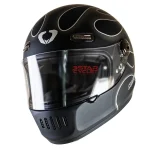 خرید کلاه کاسکت فک ثابت SOMAN مدل H9 BLACK-SILVER