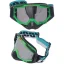 عینک کراسی 100% مدل 200 مناسب انواع کلاه کاسکت کراس BLACK-GREEN