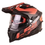 کلاه کاسکت ادونچری LS2 مدل EXPLORER MATT BLACK ORANGE