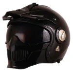 کلاه کاسکت فک جدا QIKE مدل Glossy black