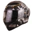 کلاه کاسکت فک متحرک QIKE مدل MATT GRAY SILVER BLACK