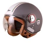 کلاه کاسکت بدون فک BEON مدل B110 MATTE GRAY WHITE