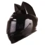 کلاه کاسکت گربه ای IBK مدل SHINE BLACK