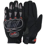 دستکش موتور سواری چهارفصل pro biker مدل mcs03 black red