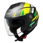 کلاه کاسکت بدون فک FLASH مدل 852REVICE GREEN