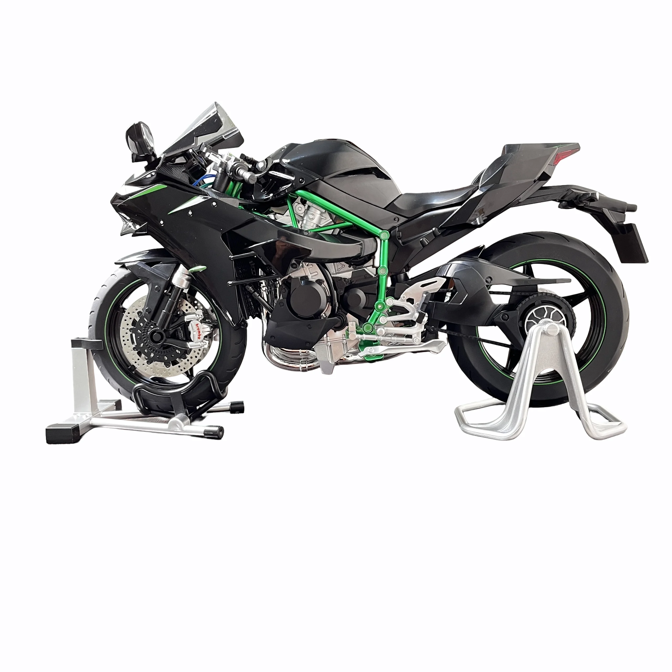 ماکت موتورسیکلت کاوازاکی H2 مدل استارتی و دودزا