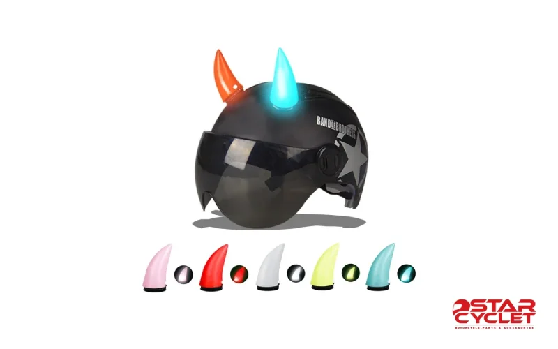 شاخ‌ کلاه کاسکت LED دار