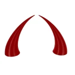 شاخ کلاه کاسکت قرمز مدل H52